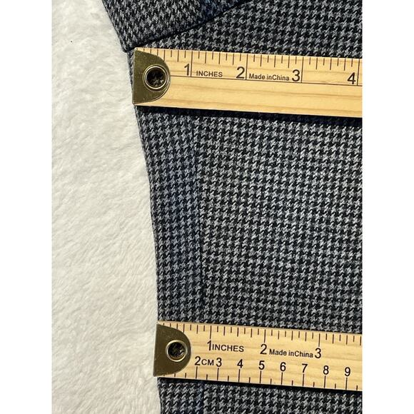 Jos A Bank 1905 48R Slim Gray Black Houndstooth Flannel Unstructured Blazer - Picture 12 of 16